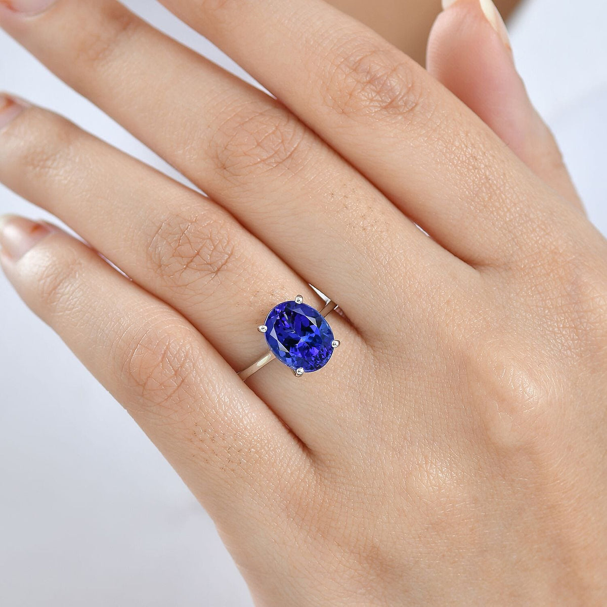 Rhapsody 4.12 Ct. AAAA Tanzanite Solitaire Ring in 950 Platinum 8306244 3