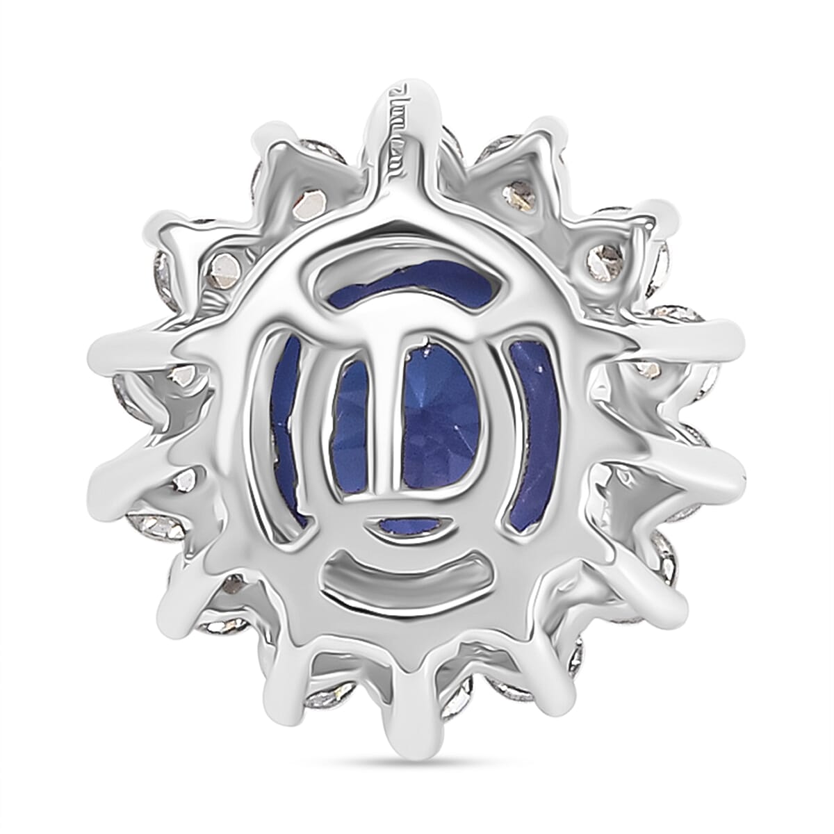 LUXURIANT 950 Platinum AAA Tanzanite and Lab Grown Diamond (SI-G/H) Pendant 1.14 Ct. 8158201 5