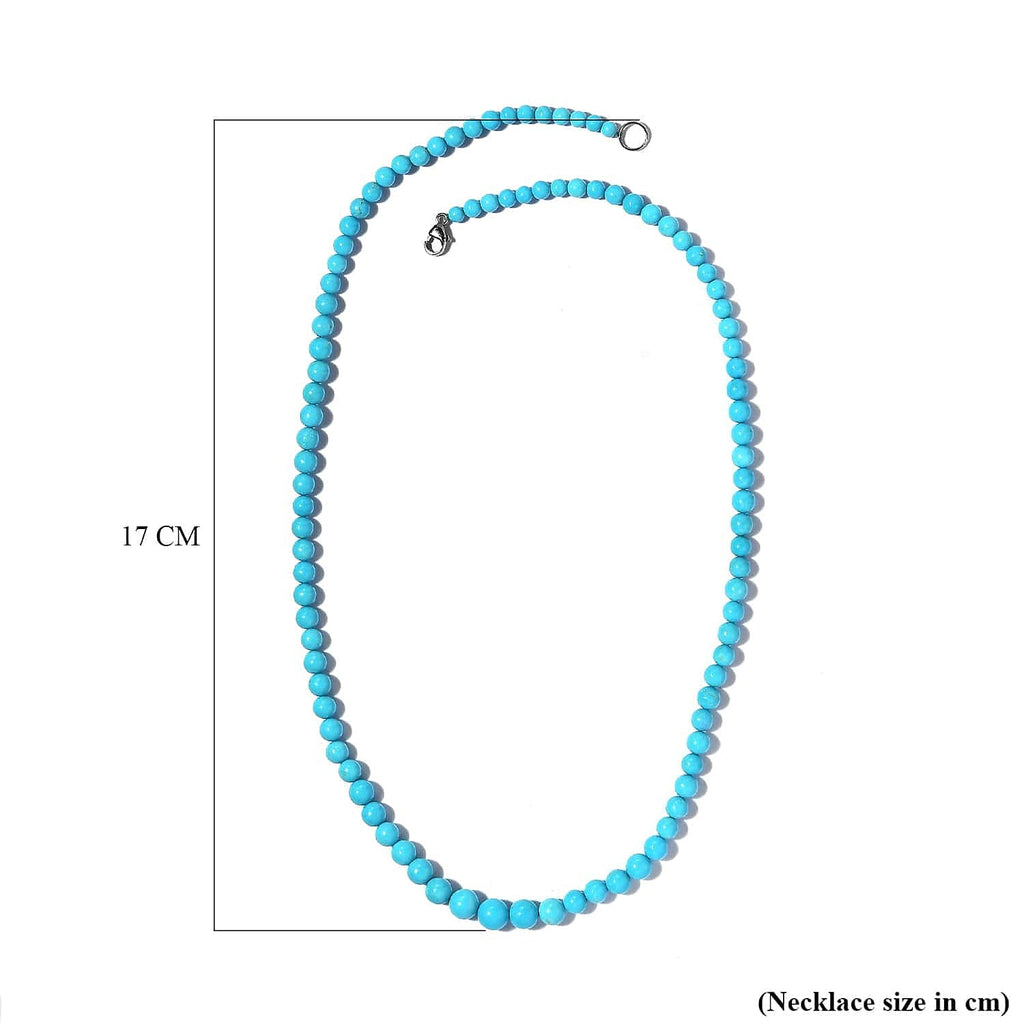950 Platinum AAAA  Arizona Sleeping Beauty Turquoise Necklace (Size - 18) 69.50 Ct