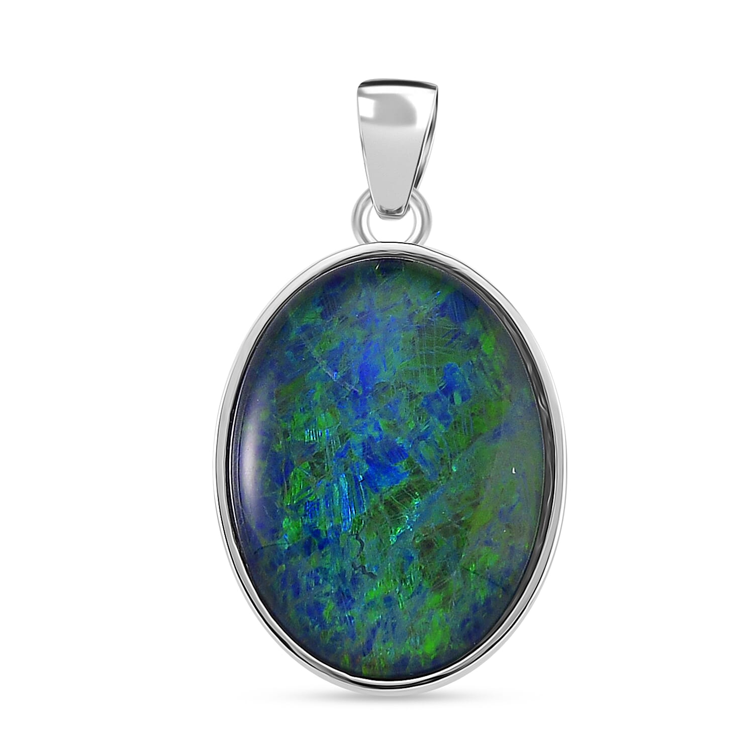 Rhapsody 950 Platinum AAAA Boulder Opal Solitaire Pendant 10.01 Ct 8359531 0