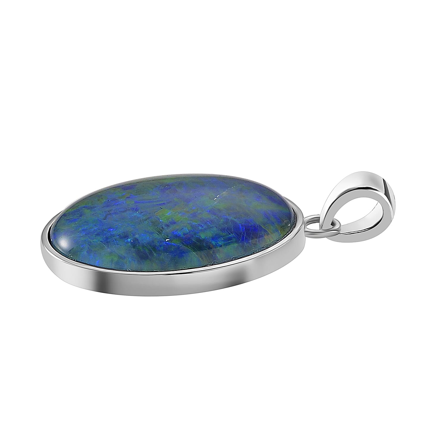 Rhapsody 950 Platinum AAAA Boulder Opal Solitaire Pendant 10.01 Ct 8359531 4
