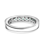 Extreme Rare Find - Rhapsody 950 Platinum AAAA Muzo Colombian Emerald Band Ring  Platinum Wt. 6.04 Gms.