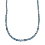Rhapsody 950 Platinum AAAA Santamaria Aquamarine Necklace (Size - 18), Platinum Wt.1.3 Gms  72.000  Ct.