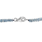Rhapsody 950 Platinum AAAA Santamaria Aquamarine Necklace (Size - 18), Platinum Wt.1.3 Gms  72.000  Ct.