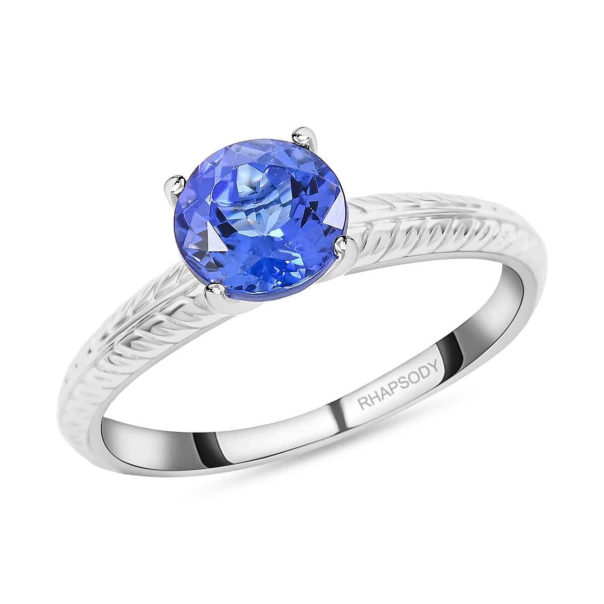 Rhapsody 950 Platinum AAAA Tanzanite Ring, Platinum Wt.4.68 Gms  1.500  Ct. 7672775 0