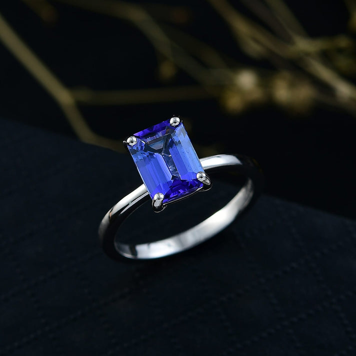 Rhapsody 950 Platinum AAAA Tanzanite Solitaire Ring, Platinum Wt.4.53 Gms  2.072  Ct. 8586977 2