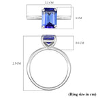 Rhapsody 950 Platinum AAAA Tanzanite Solitaire Ring, Platinum Wt.4.53 Gms  2.072  Ct.