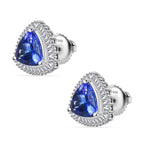 RHAPSODY 950 Platinum  AAAA  Tanzanite   White Diamond  EF, VS Solitaire Stud Push Post Earrin  Platinum Wt. 3Gms  2.33ct
