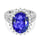 Tanzanite Halo Rings