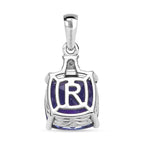 Rhapsody 950 Platinum AAAA Tanzanite & White Diamond (VS-EF) Solitaire Pendant 4.67 Ct.