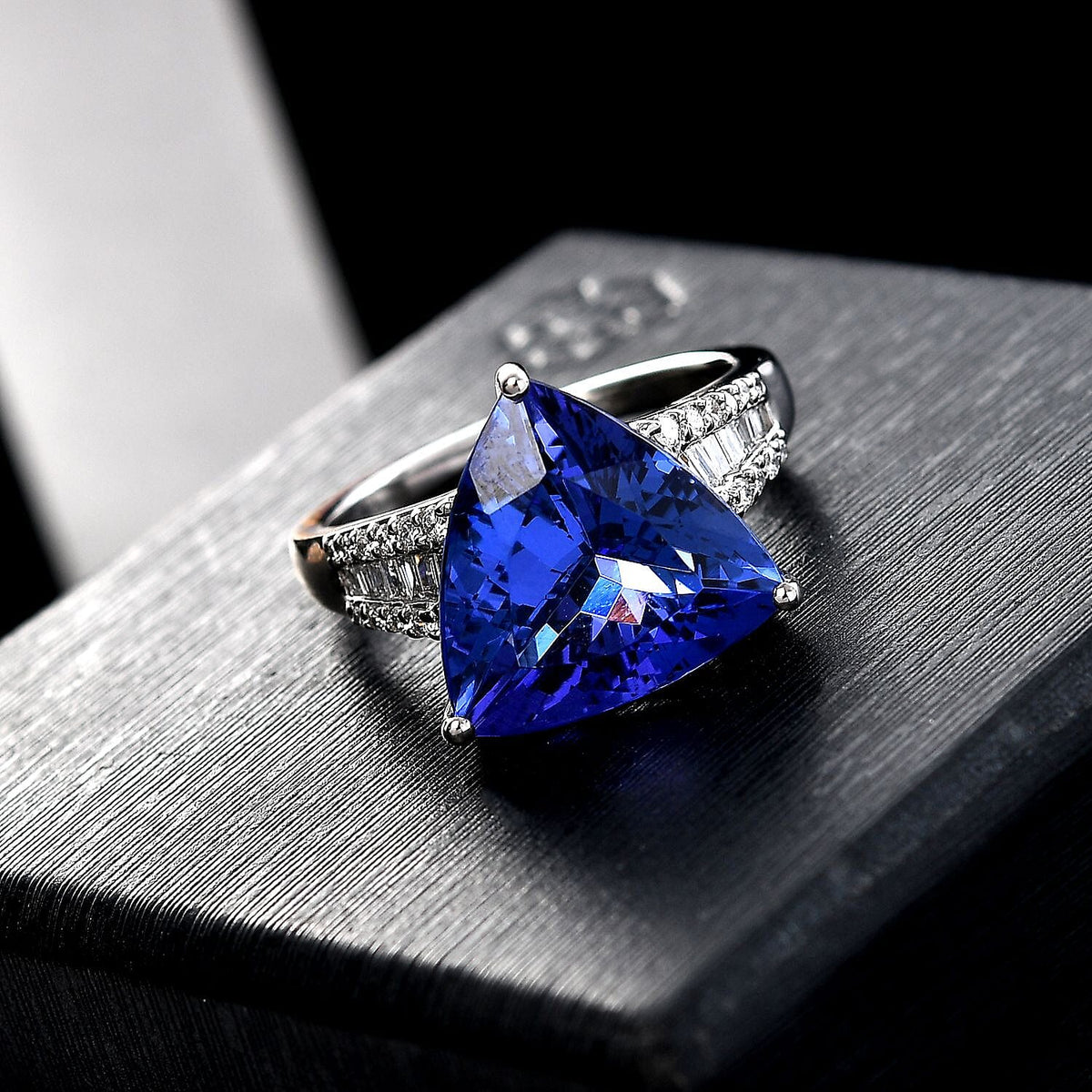 RHAPSODY - 950 Platinum AAAA Tanzanite and White Diamond (VS-E-F) Ring 8029718 2