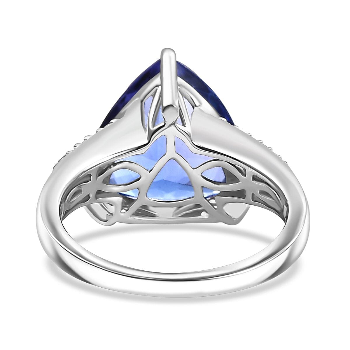 RHAPSODY - 950 Platinum AAAA Tanzanite and White Diamond (VS-E-F) Ring 8029718 5