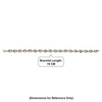 TJC 20TH BIRTHDAY SPECIAL- RHAPSODY 950 Platinum AAAA Natural Turkizite Tennis  Bracelet (Size - 7.5) 27.56 Ct, Platinum Wt.10.72 Gms