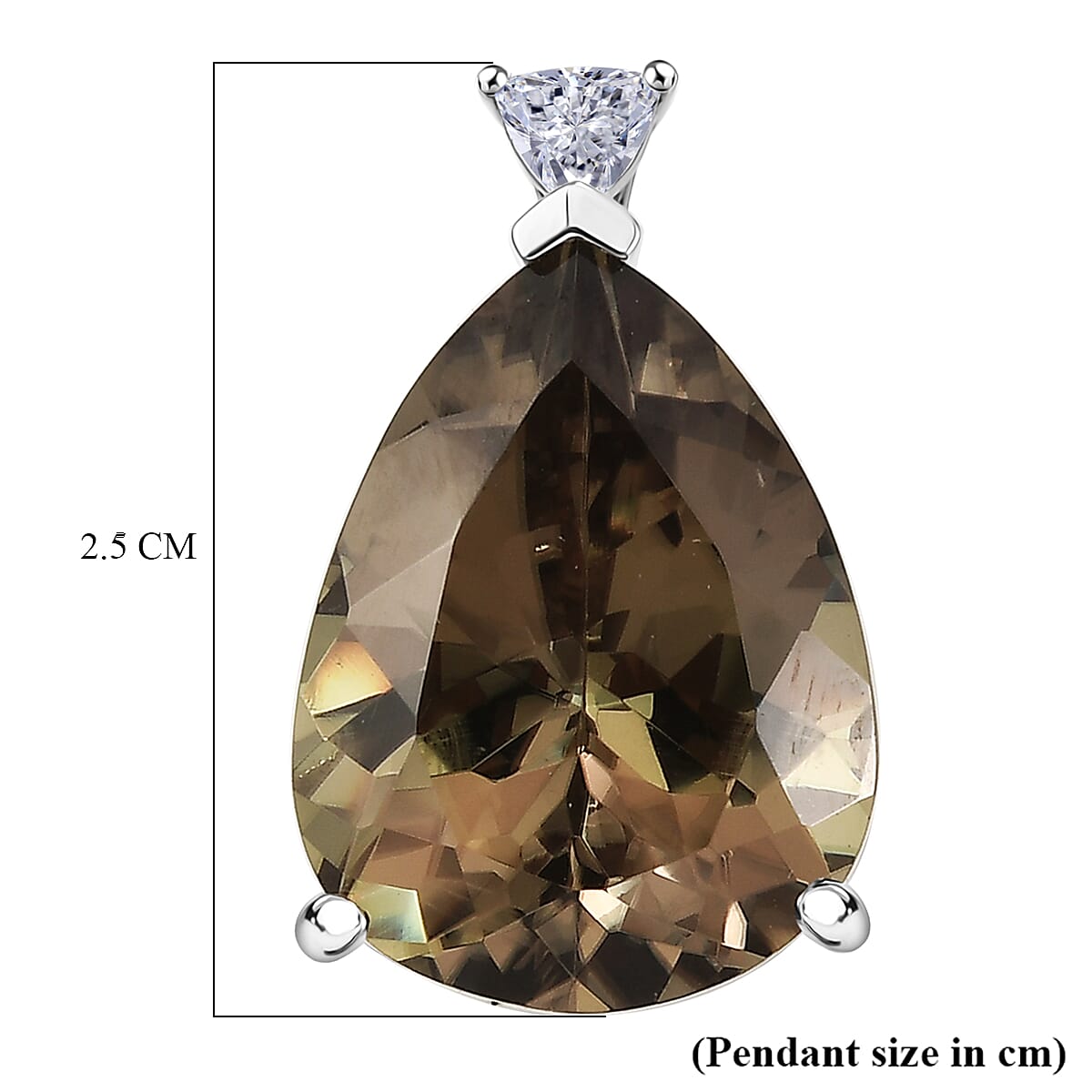 The Heirloom Collection -Rhapsody -950 Platinum AAAA Natural Turkizite and Natural Diamond (VS/E-F) Solitaire Pendant 20.13 Ct 8557644 6