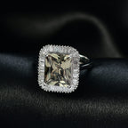 FINAL STOCK - RHAPSODY 950 Platinum AAAA Turkizite & Natural White Diamond (VS-EF) Ring 5.00 Ct, Platinum Wt. 7.06 Gms.