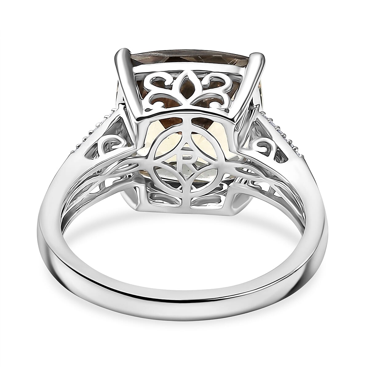 Rhapsody 10 Ct. AAAA Natural Turkizite, Natural White Diamond Cocktail Ring in 950 Platinum (VS/EF) 8286902 4