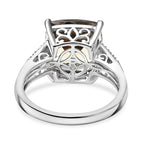 Rhapsody 950 Platinum AAAA Natural Turkizite & Natural White Diamond (VS-E-F) Solitaire Ring 10.24 Ct, Platinum Wt. 8.42 Gms.