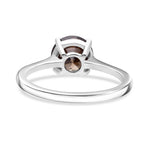 TONY DINIZ PRIVATE COLLECTION - 950 Platinum SGL Certified Natural Champagne Diamond Solitaire Ring 2.00 Ct.