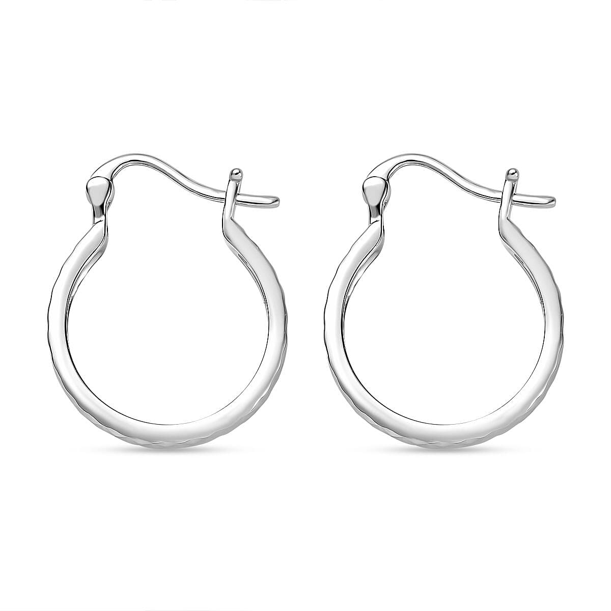 RHAPSODY 950 Platinum Full Hoop Earring with Clasp, Platinum Wt. 3.38 Gms. 8056189 4