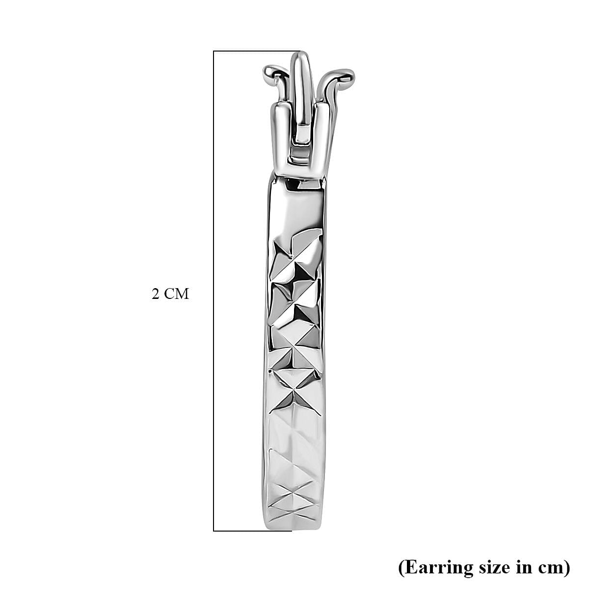 RHAPSODY 950 Platinum Full Hoop Earring with Clasp, Platinum Wt. 3.38 Gms. 8056189 5