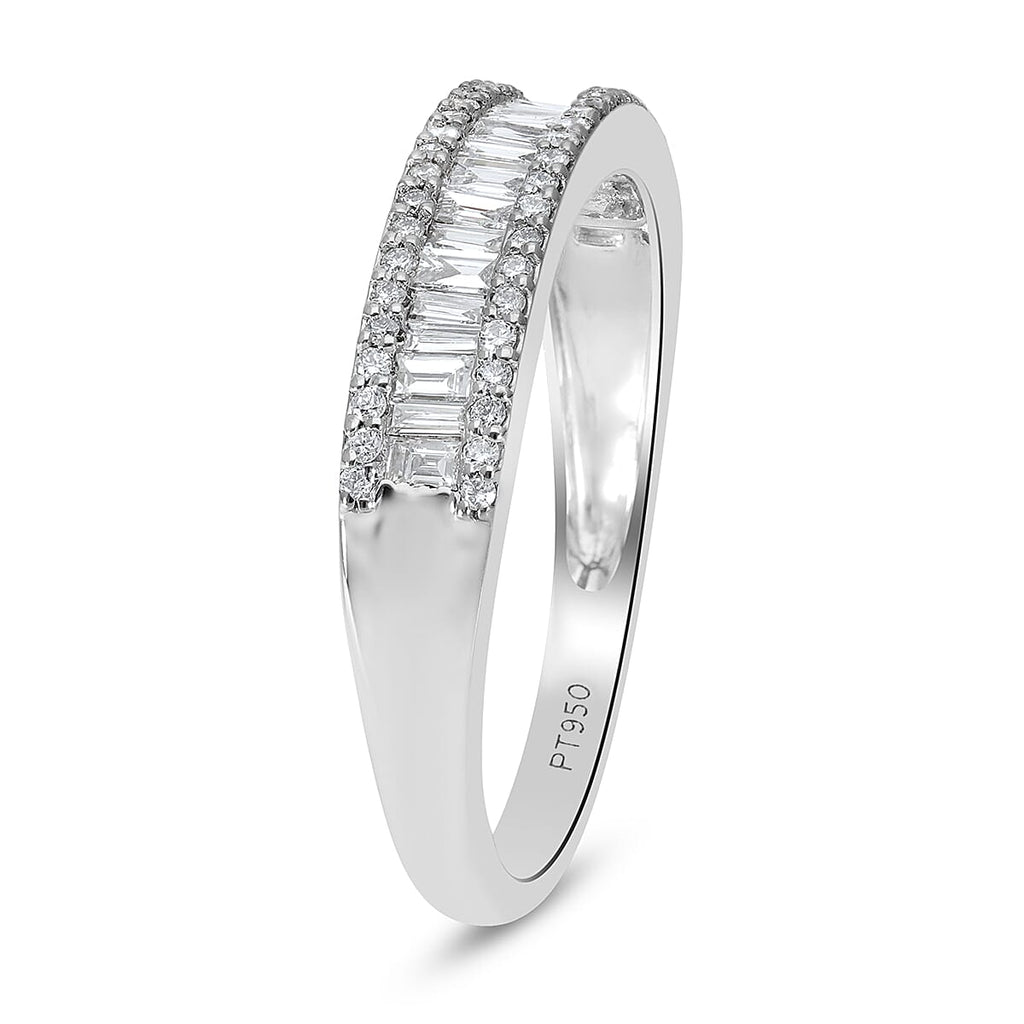 Close Out Deal- 950 Platinum Natural Diamond VS-SI-EF Ring
