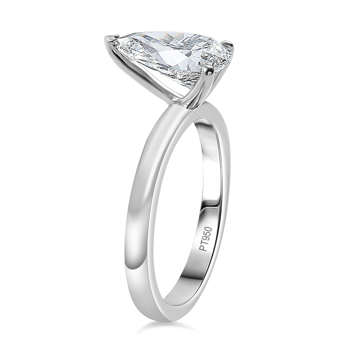 lUXURIANT 950 Platinum IGI Certified Lab Grown Diamond (VS-G) Solitaire Ring 2.08 Ct. 8021073 4