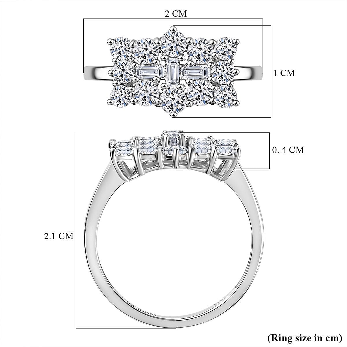 Rhapsody 950 Platinum VS White Diamond EF, VS Ring, Platinum Wt.5 Gms  1.000  Ct. 8133940 5