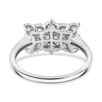 Rhapsody - IGI Certified 950 Platinum (VS E-F) White Diamond Boat Ring 1.00 Ct, Platinum Wt. 4.20 Gms.