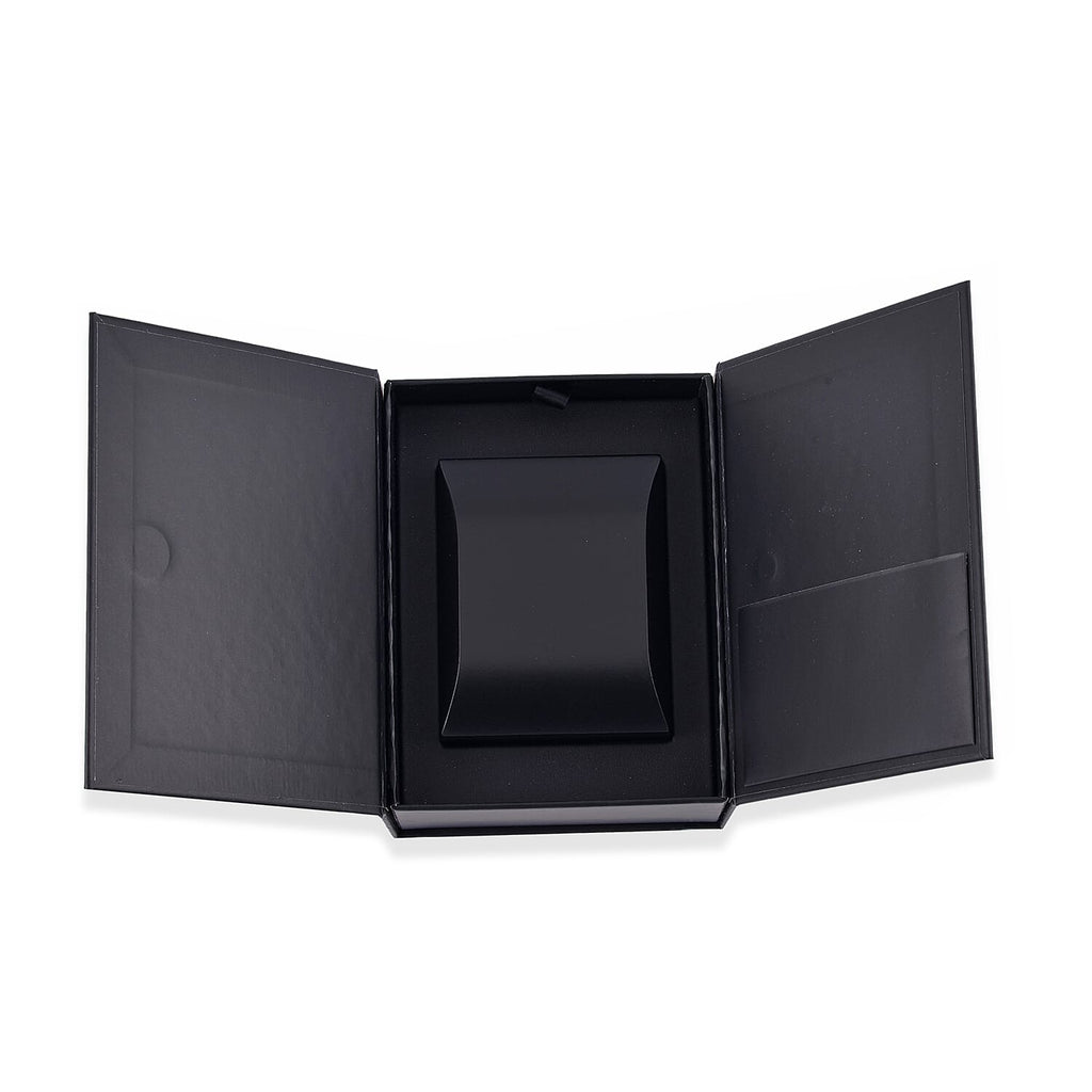 Rhapsody Patterned Earring Box (Size 6x8x3 cm) - Black & Black