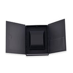 Rhapsody Patterned Earring Box (Size 6x8x3 cm) - Black & Black