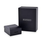 Rhapsody Patterned Earring Box (Size 6x8x3 cm) - Black & Black