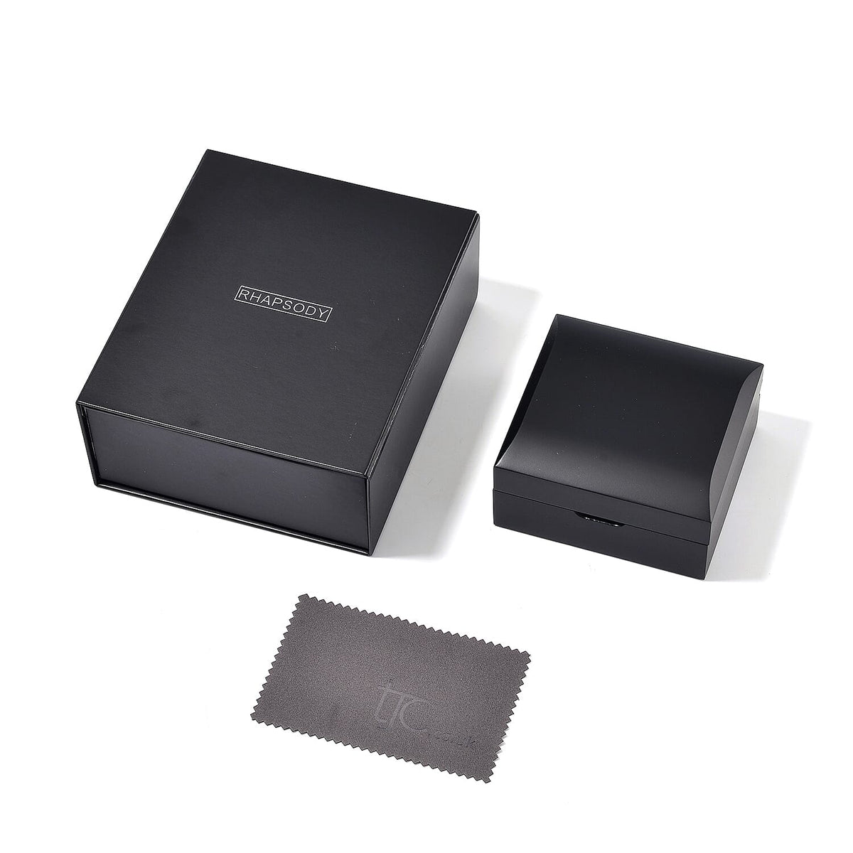 Rhapsody Patterned Necklace Box (Size 10x9x5 cm) - Black &amp; Black 7932511 10