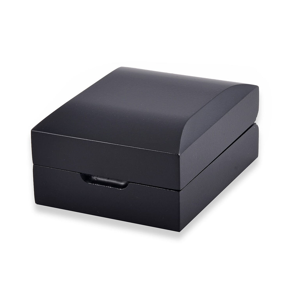 Rhapsody Patterned Earring Box (Size 6x8x3 cm) - Black & Black