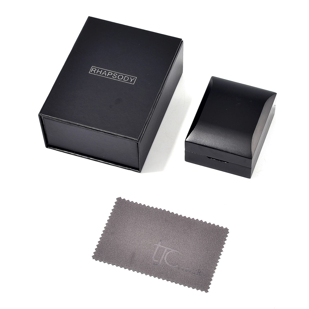 Rhapsody Patterned Earring Box (Size 6x8x3 cm) - Black &amp; Black 7932510 11