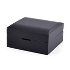 Rhapsody Patterned Necklace Box (Size 10x9x5 cm) - Black & Black