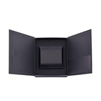 Rhapsody Patterned Necklace Box (Size 10x9x5 cm) - Black & Black