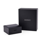 Rhapsody Patterned Necklace Box (Size 10x9x5 cm) - Black & Black