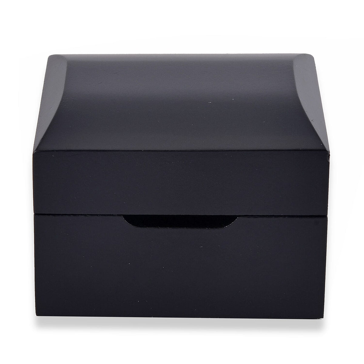 Rhapsody Patterned Ring Box (Size 2x2x1 cm) - Black &amp; Black 7698543 1