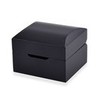 Rhapsody Patterned Ring Box (Size 2x2x1 cm) - Black & Black