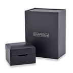 Rhapsody Patterned Ring Box (Size 2x2x1 cm) - Black & Black