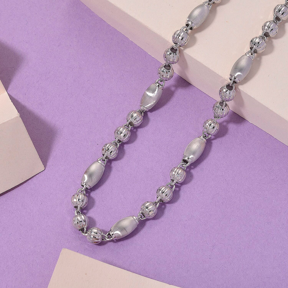 RHAPSODY 950 Platinum 5.5MM Saturn Chain (Size - 20) with Lobster Clasp 8356049 1