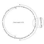 Rhapsody 950 Platinum Necklace (Size - 20) with Lobster Clasp. Platinum Wt 25.02 Gms