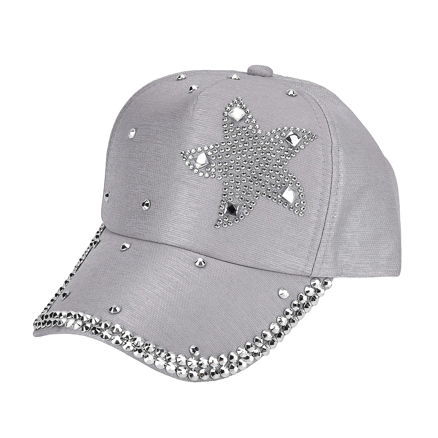 Stylish Sparkling Rhinestone Starfish Cap (Size 58-60 cm) - Grey 7806981 0