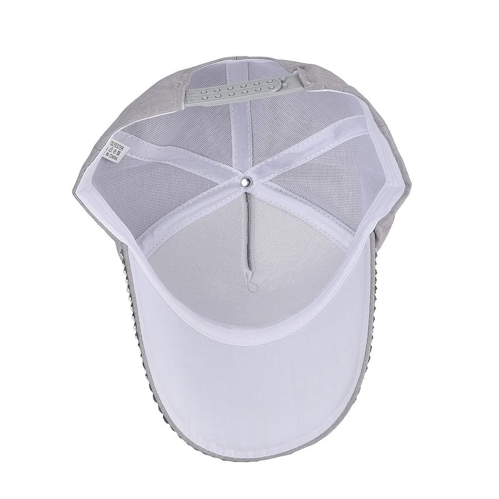 Stylish Sparkling Rhinestone Starfish Cap (Size 58-60 cm) - Grey