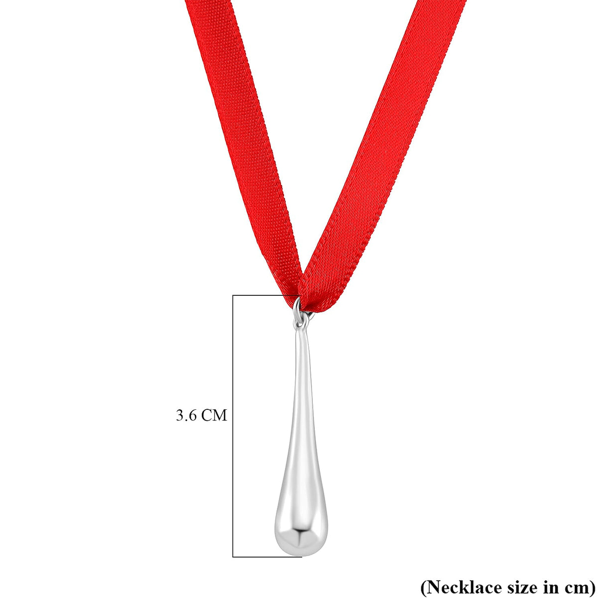 Lucy Q-Drop Bauble CollectionTeardrop Pendant with Red Ribbon 8283772 6