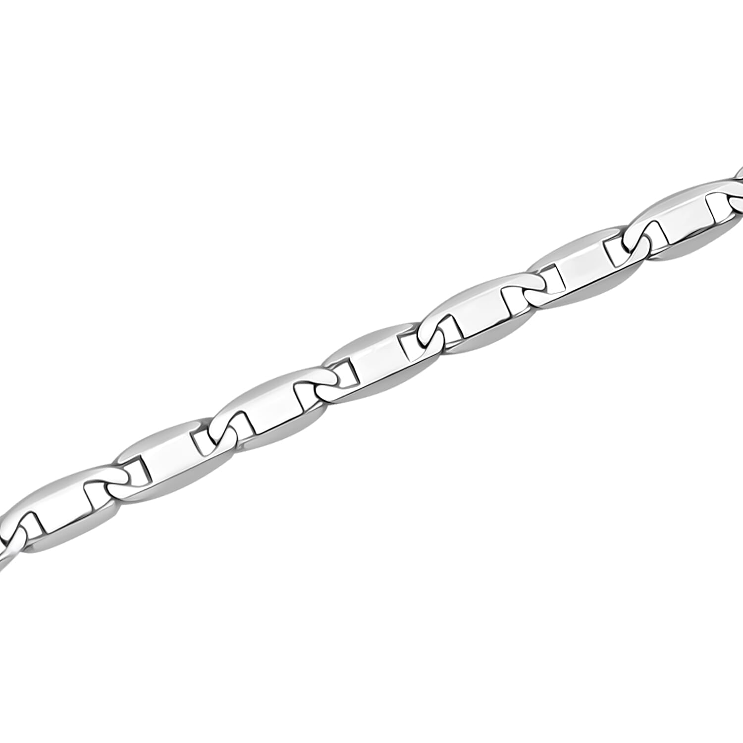 Rhodium Overlay Sterling Silver Adjustable Chain (Size - 24) With Lobster Clasp 7998890 1