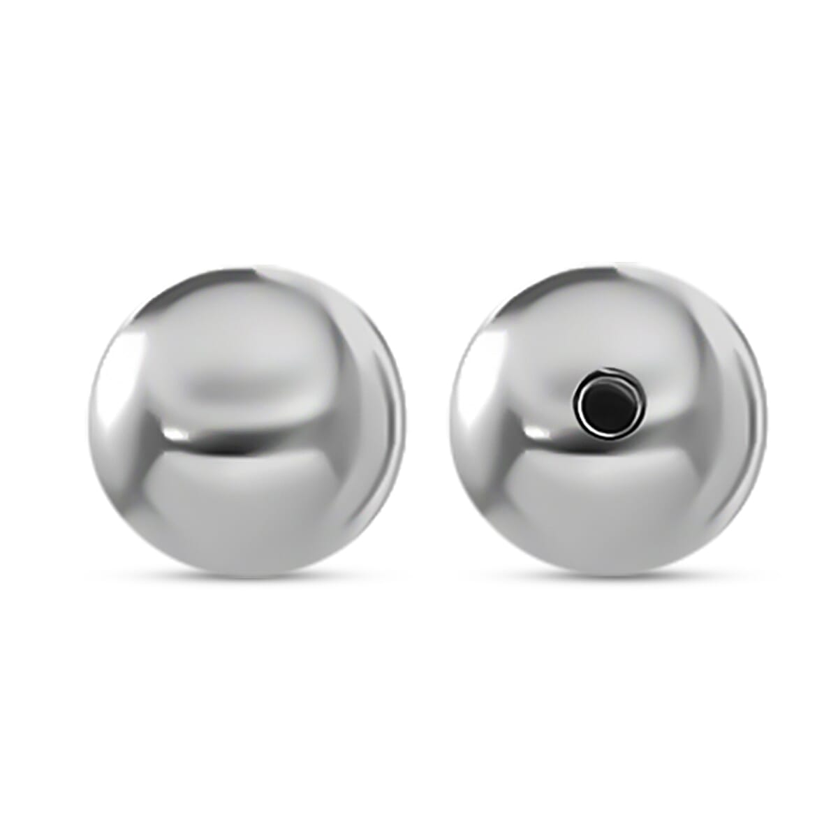 Rhodium Overlay Sterling Silver Ball 8194690 0