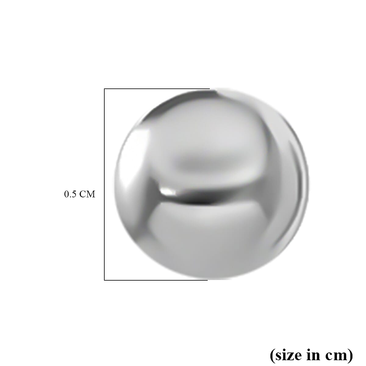 Rhodium Overlay Sterling Silver Ball 8194690 5