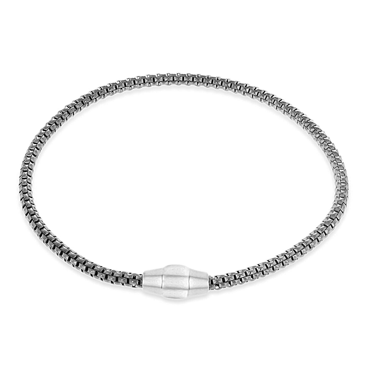 Sterling Silver Rhodium Plated 3mm Magnetic Bracelet 7.5 Inch 7315029 0