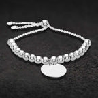 Rhodium Overlay Sterling Silver Bracelet (Size - 9),  Silver Wt. 7.4 Gms